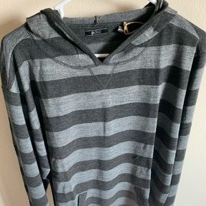 Hooded sweater  black & gray